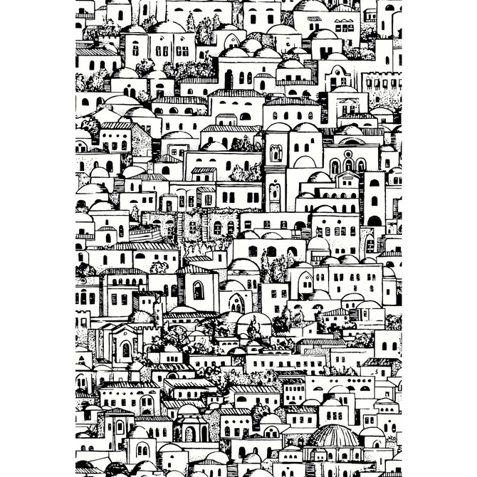 Cole & Son Wallcovering Mediterranea White/Black Wallcovering PAPER - 100% United Kingdom </p><p>Repeat: H: 20.5, V: 29.9 20.5 - My Fabric Connection -