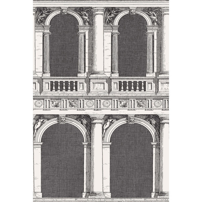 Cole & Son Wallcovering Procuratie Black/White Wallcovering PAPER - 100% United Kingdom </p><p>Repeat: H: 27, V: 40.1 27 - My Fabric Connection -