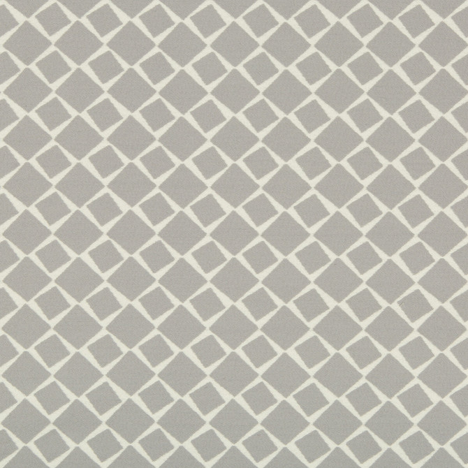 Kravet Design Fabric Diamondedge Grey KATE SPADE AMUSEMENTS COTTON - 85%;POLYESTER - 15% Turkey MEDIUM Horizontal: 2.36 and Vertical: 2.36 54 - My Fabric Connection -