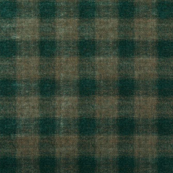 Mulberry Fabric Highland Check Teal Fabric VISCOSE - 55%;COTTON - 45% Italy HEAVY </p><p>Repeat: H: 6.895, V: 7.092 55.16 - My Fabric Connection -