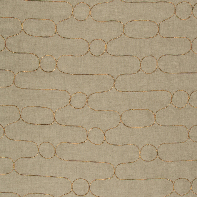 Kravet Couture Fabric Tottori Gilded IZU COLLECTION LINEN - 94%;ZARI - 6% India Horizontal: 9.4 and Vertical: 9.4 55 - My Fabric Connection -