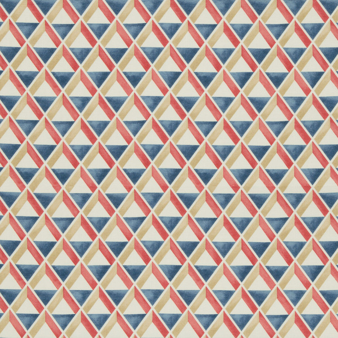 Lee Jofa Fabric Cannes Print Red/Blue Fabric COTTON - 52%;LINEN - 48% Italy MEDIUM </p><p>Repeat: H: 18, V: 25.2 54 - My Fabric Connection -