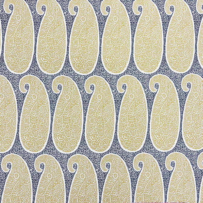 Gaston Y Daniela Fabric Yaiza Antracita/Ocre LORENZO CASTILLO V VISCOSE - 70%;COTTON - 30% India MEDIUM Horizontal: 14 and Vertical: 33 54 - My Fabric Connection -