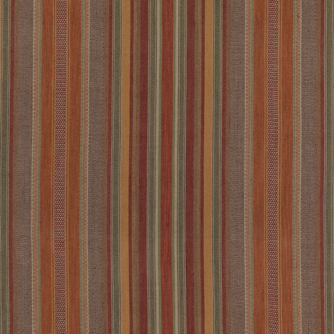 Mulberry Fabric Rustic Stripe Red/Plum Fabric COTTON - 65%;JUTE - 35% India </p><p>Repeat: H: 26.004, V: 52.008 - My Fabric Connection -