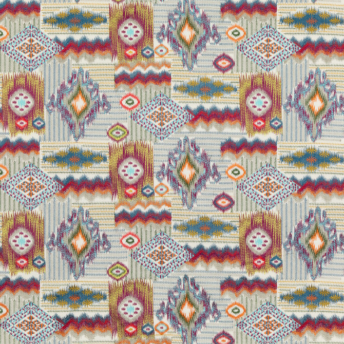 Mulberry Fabric Dazzle Multi MODERN COUNTRY II LINEN - 40%;VISCOSE - 35%;COTTON - 25% India Horizontal: 25.413 and Vertical: 14.972 50.826 - My Fabric Connection -