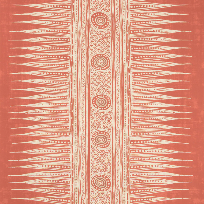 Lee Jofa Wallcovering Indian Zag Paper Madder SUZANNE RHEINSTEIN III PAPER - 100% United States - Horizontal: 27 and Vertical: 26.875 27 - My Fabric Connection -