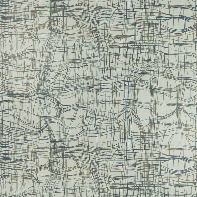 Groundworks Wallcovering Entangle Paper Mist KELLY WEARSTLER WALLPAPERS IV JUTE - 90%;COTTON - 10% Italy Horizontal: 34.25 and Vertical: 24.41 34.25 - My Fabric Connection -