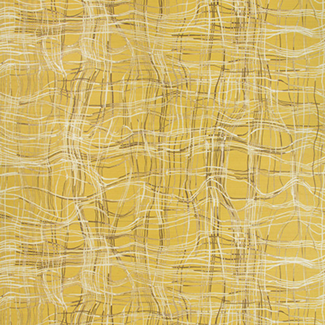 Lee Jofa Modern Wallcovering Entangle Paper Mustard