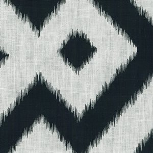 Norbar Fabric Bucky Black Cc1 100% LAUNDERED LINEN USA 9"V - 10 1/2"H 54 - My Fabric Connection -