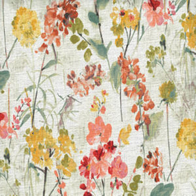 Norbar Fabric Imber Coral Rose 100% COTTON KOREA 12 5/8"V 27 1/2"H 54 - My Fabric Connection -