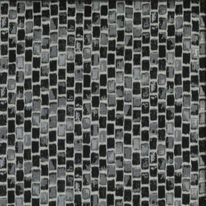 Norbar Fabric Marion Black 70 POLY 20 LUREX 10 LINEN CHINA 9 1/2"V - 13 3/4"H 110 - My Fabric Connection -