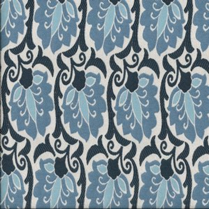 Norbar Fabric Phoebe Indigo 540 77% POLYESTER 23% RAYON CHINA 21,000 WYZENBEEK </p><p>Repeat: 7 1/4"V 3 1/2"H 56 - My Fabric Connection -
