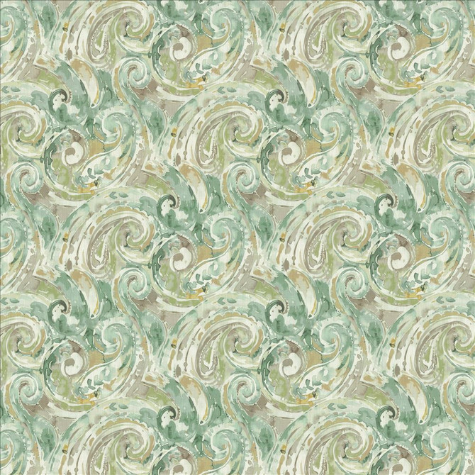 Kasmir Fabric Abstract Paisley Seaspray 1453 100% Cotton
 SOUTH KOREA 30,000 Wyzenbeek Double Rubs </p><p>Repeat: Horizontal: 18 inches and Vertical: 17 4/8 inches 54 - My Fabric Connection -
