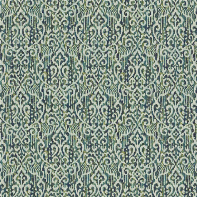 Kasmir Fabric Easy Breezy Lagoon 1463 70% Rayon
30% Polyester
 CHINA </p><p>Repeat: Horizontal: 14 6/8 inches and Vertical: 14 4/8 inches 56 - My Fabric Connection -