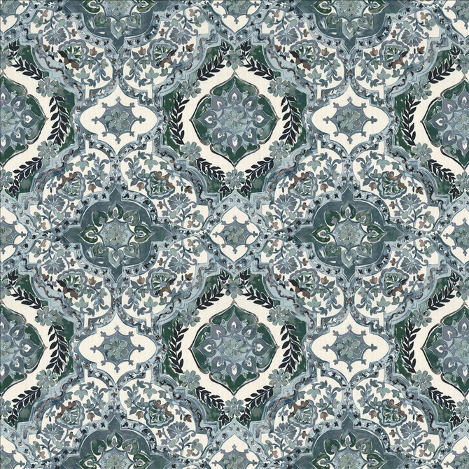 Kasmir Fabric Fletcher Place Denim 1463 100% Polyester
 CHINA 15,000 Wyzenbeek Double Rubs Horizontal: 26 6/8 inches and Vertical: 26 5/8 inches 55 - My Fabric Connection -