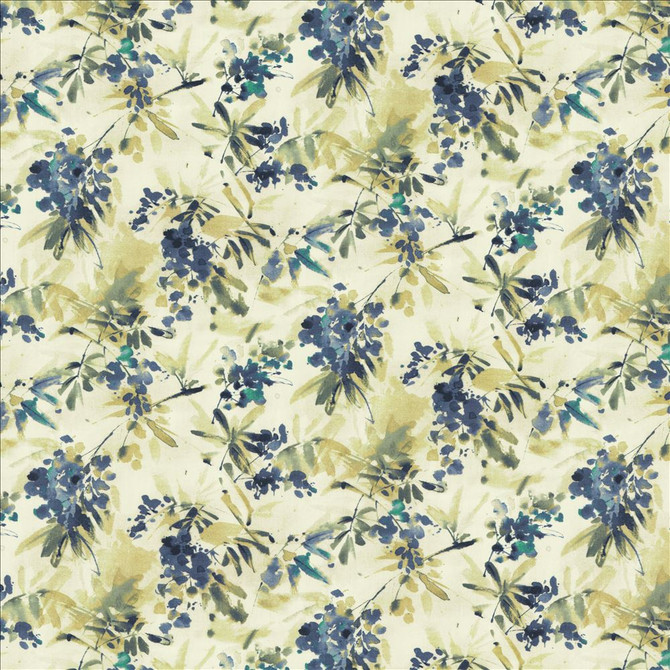 Kasmir Fabric Graceful Bloom Blue 1453 100% Cotton
 INDIA </p><p>Repeat: Horizontal: 27 inches and Vertical: 16 inches 54 - My Fabric Connection -