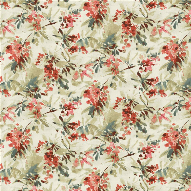 Kasmir Fabric Graceful Bloom Pink 1452 100% Cotton
 INDIA 9,000 Wyzenbeek Double Rubs Horizontal: 27 inches and Vertical: 16 inches 54 - My Fabric Connection -