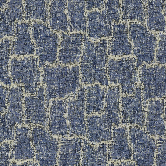 Kasmir Fabric Justified Blue See sample 57% Polyester
29% Cotton
14% Rayon
 USA 30,000 Wyzenbeek Double Rubs </p><p>Repeat: Horizontal: 14 1/8 inches and Vertical: 14 4/8 inches 54 - My Fabric Connection -