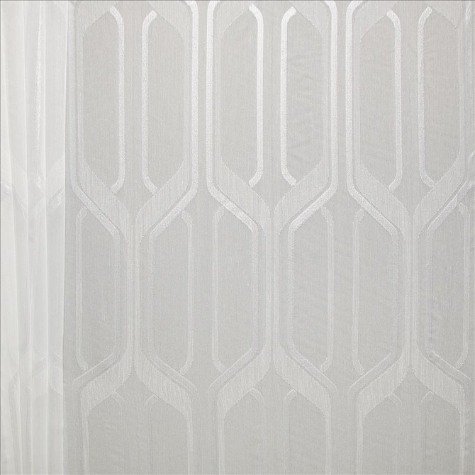 Kasmir Fabric Mina Snow See sample 100% Polyester
 TURKEY Not Tested </p><p>Repeat: Horizontal: 9 inches and Vertical: 22 4/8 inches 118 - My Fabric Connection -