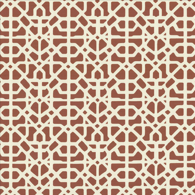 Kasmir Fabric Moroccan 55 Clay 1452 65% Polyester
35% Cotton
 SPAIN </p><p>Repeat: Horizontal: 11 inches and Vertical: 11 6/8 inches 55 - My Fabric Connection -
