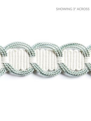 Scalamandre Trim Crescent Braid Spa SCV12480005 NOVANTA PASSEMENTERIE 56% FIBRANNE 28% COTTON 16% RAYON CHINA LIGHT DUTY Horizontal: 0.875" and Vertical: 0" 1.25 - My Fabric Connection -