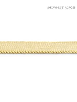 Scalamandre Trim Avenue Cord Sunbeam SCC3150008 NOVANTA PASSEMENTERIE 16% FIBRANNE 2% ACRYLIC, 38% POLYESTER 26% COTTON 18% RAYON CHINA LIGHT DUTY Horizontal: 0" and Vertical: 0" 0.13 - My Fabric Connection -