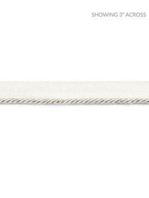 Scalamandre Trim Avenue Cord Parchment SCC3150004 NOVANTA PASSEMENTERIE 16% FIBRANNE 2% ACRYLIC, 38% POLYESTER 26% COTTON 18% RAYON CHINA LIGHT DUTY Horizontal: 0" and Vertical: 0" 0.13 - My Fabric Connection -