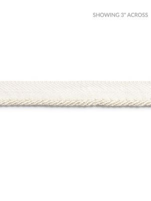 Scalamandre Trim Avenue Cord Creme SCC3150003 NOVANTA PASSEMENTERIE 16% FIBRANNE 2% ACRYLIC, 38% POLYESTER 26% COTTON 18% RAYON CHINA LIGHT DUTY Horizontal: 0" and Vertical: 0" 0.13 - My Fabric Connection -