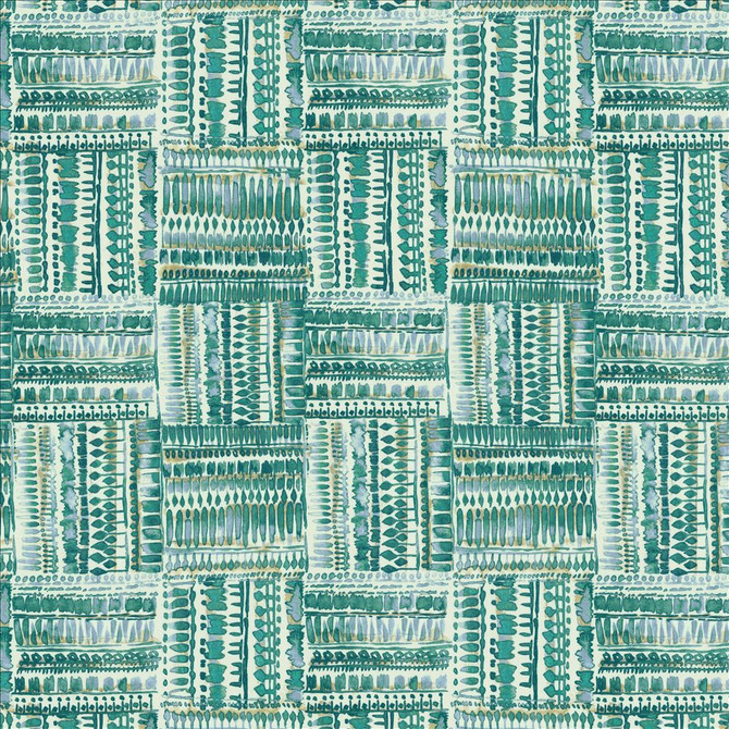 Kasmir Fabric Huron Peacock 5154 100% Cotton
 TURKMENISTAN 6,000 Wyzenbeek Double Rubs Horizontal: 13 4/8 inches and Vertical: 27 inches 54 - My Fabric Connection -