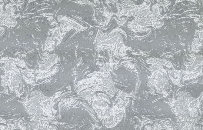 Norbar Fabric Antioch Silver 4 PARAMOUNT 100% POLYESTER INDIA 10 1/2 9 1/4"H 55 - My Fabric Connection -