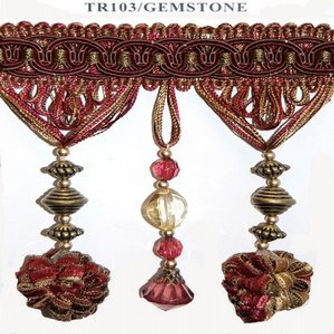 Norbar Fabric Tr103 Gemstone 33-7-17 4 3/4" BEAD WITH TASSEL - My Fabric Connection -
