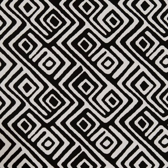 Charlotte Fabric D1441 Onyx Labyrinth Vibrant Wovens 100% Polypropylene Europe Exceeds 100,000 Wyzenbeek Rubs (Heavy Duty) </p><p>Repeat: Horizontal: 14" x Vertical: 9.5" 54 Inches - My Fabric Connection -