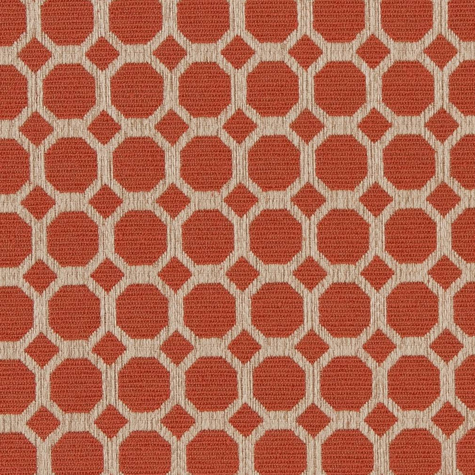 Charlotte Fabric D1231 Spice Honeycomb Mid Century Textures 100% Woven Polyester China Exceeds 100,000 Wyzenbeek Rubs (Heavy Duty) Horizontal 1.75" x Vertical 1.75" 54 Inches - My Fabric Connection -