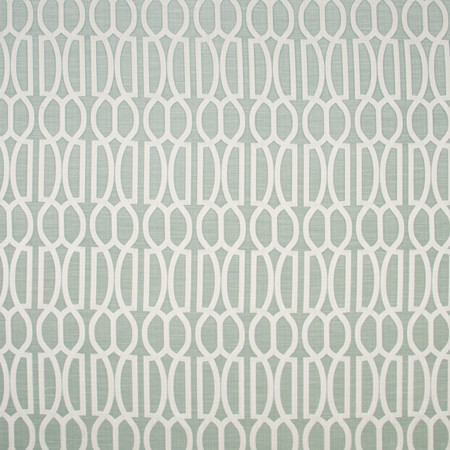 Carole Fabric Double Coverage Seaglass Modern Castle 74% POLYESTER, 26% VISCOSE INDIA 9 1/4" V, 4 1/2" H 55" - My Fabric Connection -