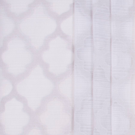 Carole Fabric Framed Out Ash Sheer Marvel 100% Polyester TURKEY 7 5/8" V, 5 1/8" H 118" - My Fabric Connection -