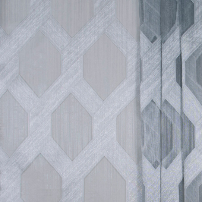 Carole Fabric Paraphrase Silver Sheer Marvel 89% Polyester, 8% Rayon, 3% Metallic TURKEY N/A Horizontal: 8375 and Vertical: 155 118 - My Fabric Connection -