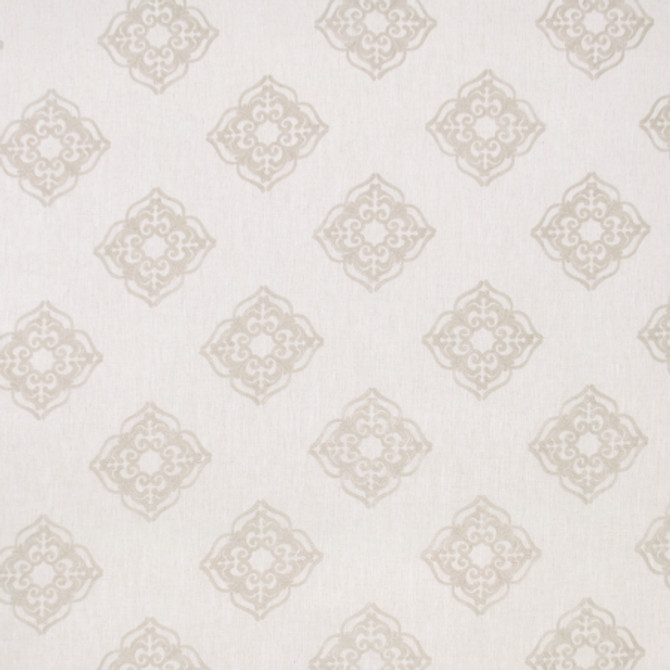 Carole Fabric Parlor Games Champagne COCONUT CREAM 95% Polyester, 5% Linen China N/A Horizontal: 11 3/4" and Vertical: 11 3/4" V 54" - My Fabric Connection -
