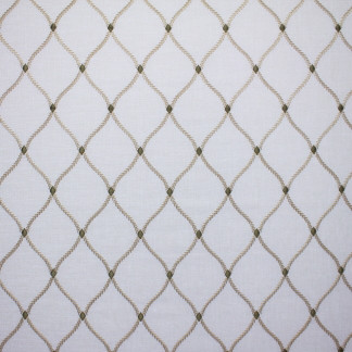 Carole Fabric Alor Ecru Enclave,Discoveries 100% Polyester India 6 1/8" V, 4 1/4" H 51" - My Fabric Connection -