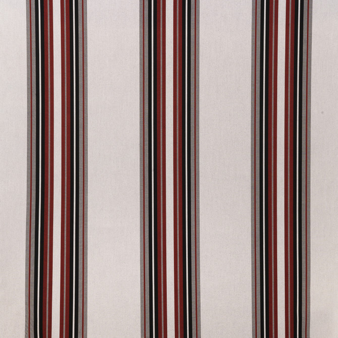 Sunbrella Fabric 4798 Burgundy / Black / White Sunbrella Awning Stripes 100% Sunbrella® Acrylic USA or Imported 10-Year Horizontal: and Vertical: 46 in. - My Fabric Connection -