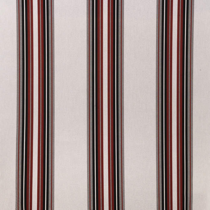 Sunbrella Fabric 4798 Burgundy / Black / White Sunbrella Awning Stripes 100% Sunbrella® Acrylic USA or Imported 10-Year Horizontal: and Vertical: 46 in. - My Fabric Connection -