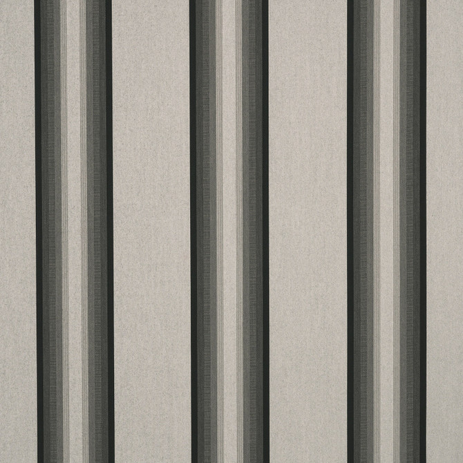 Sunbrella Fabric 4799 Grey / Black / White Sunbrella Awning Stripes 100% Sunbrella® Acrylic USA or Imported 10-Year Horizontal: and Vertical: 46 in. - My Fabric Connection -