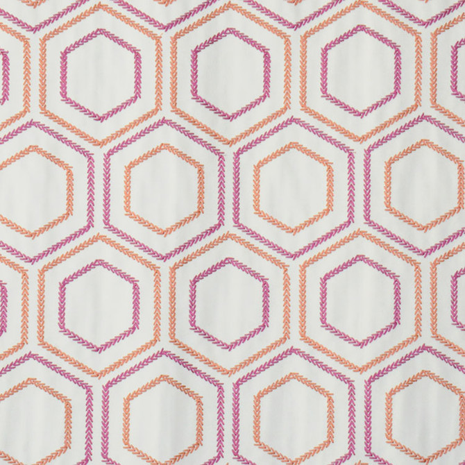 RM CoCo Fabric Juno Persimmon Bouquet 100% POLYESTER Horizontal: 5.25 and Vertical: 9 55 - My Fabric Connection -