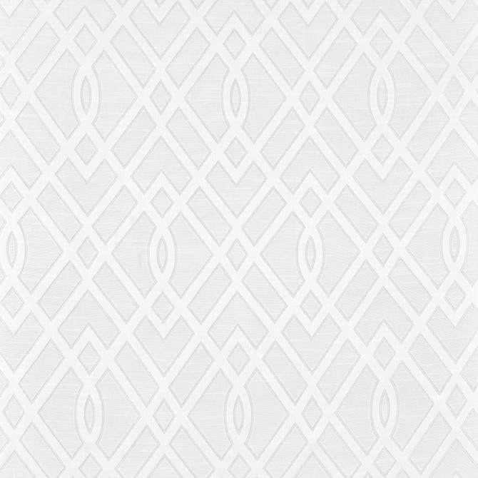 Europatex Fabric Cambridge C Pure White Cambridge 100% Polyester 7.5" H, 14" V 110.00 inches - My Fabric Connection -