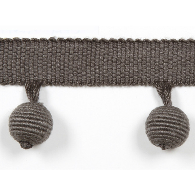 Europatex Fabric Le Lin Beaded Fringe Steel Le Lin Collection 63% Linen / 37% Rayon China See Sample Horizontal: N/A and Vertical: N/A 1.46 inches  - My Fabric Connection -