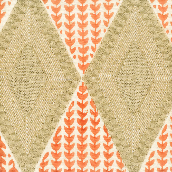 Aoc Fabric Eccentric 2 Ginger Fabric INDIA </p><p>Repeat: H: 4.250, V: 7.875 51.13 in - My Fabric Connection -