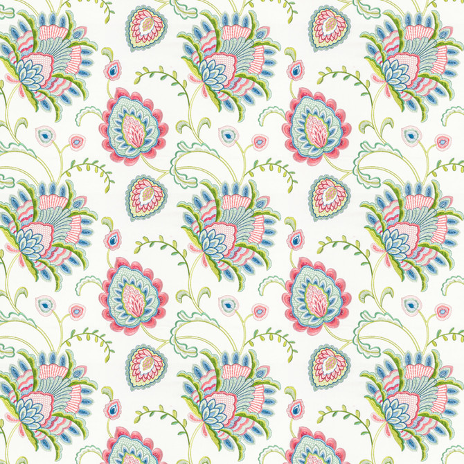 Stout Fabric Julep 1 Blossom RAINBOW LIBRARY TILE/SORBET 100%COT %BEMB INDIA </p><p>Repeat: 15.75 50 in - My Fabric Connection -