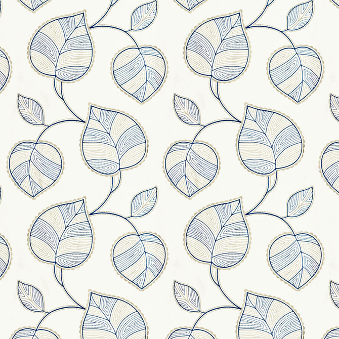 Stout Fabric Ovation 3 Denim COLOR MY WINDOW BLUE/NAVY 80%SVI 20%POL %BEMB INDIA Horizontal: 12.75 and Vertical: 15.25 51 in - My Fabric Connection -