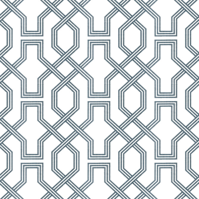 Stout Fabric Rush 1 Dresden RAINBOW LIBRARY INK/SAPPHIRE 85%COT 15%LIN PAKISTAN Horizontal: 9.000 and Vertical: 8.000 54 in - My Fabric Connection -