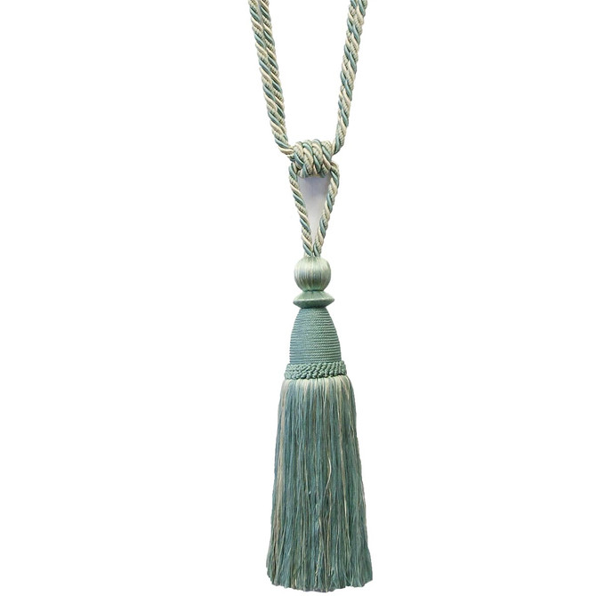 Stout Trim Alhambra 20 Beachglass ART OF DESIGN TRIM-2 TASSEL FRINGE 85%SVI 15%COT CHINA Horizontal: 0.000 and Vertical: 0.000 12 in - My Fabric Connection -