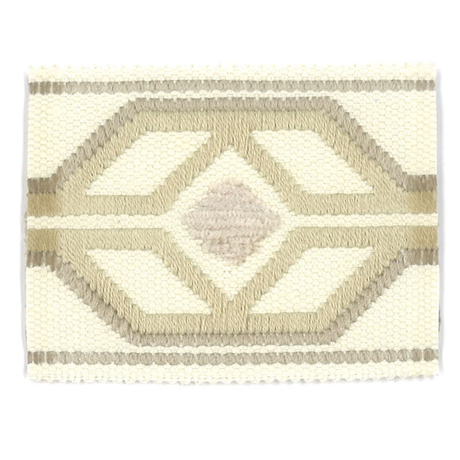 Stout Trim Dermotte 1 Biscuit TREND ALERT TRIM 56%SVI 35%LIN 9%COT CHINA Horizontal: 3.000 and Vertical: 0.000 2.13 in - My Fabric Connection -